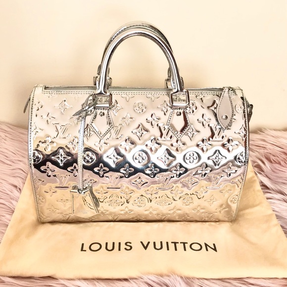 Louis Vuitton Handbags - Auth Louis Vuitton Miroir Mirror Silver Speedy 30